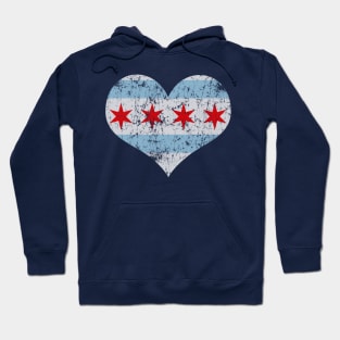 Chicago Heart Flag Love Home City Hoodie